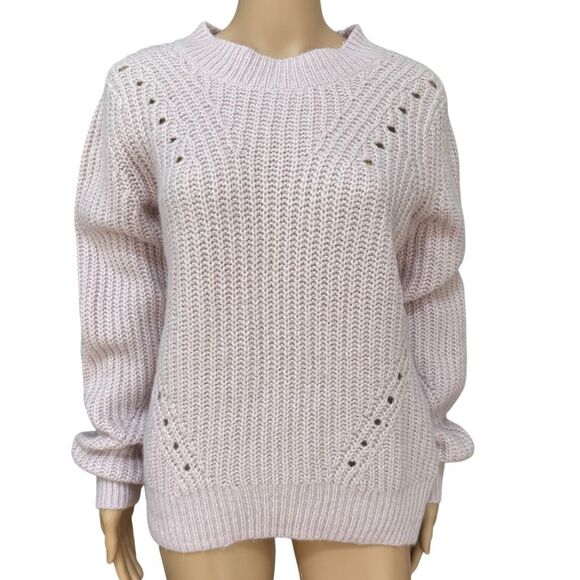Gap wool alpaca blend light pink sweater size M Tall - Picture 1 of 7